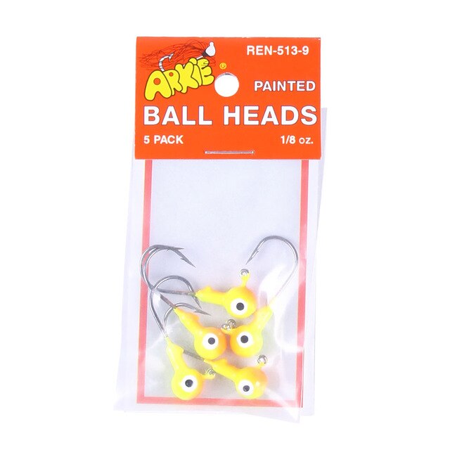 Shop 1 3/8in 1/8oz Jig Ball Head Hook Hengjia fishing gear to